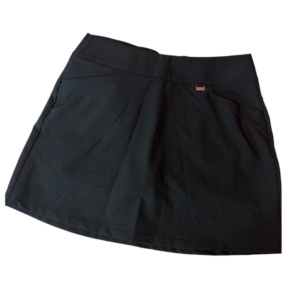 Greg Norman PlayDry Womens Black Golf Skort Athletic Skort M